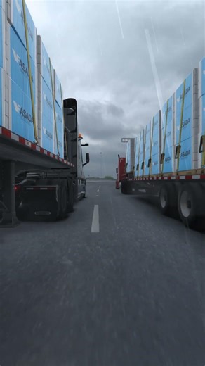 American truck simulator convoy Durante La tormenta!! #ats #americantrucksimulator #truckingsims