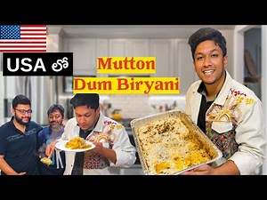 Mutton Dum Biryani- USA లో Easy గా చేసే హైదరాబాదీ మటన్ బిర్యానీ-Authentic Hyderabadi Mutton Biryani