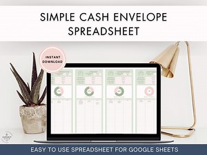 Simple Cash Envelope Spreadsheet - Finance Spreadsheet for Digital Envelope Cash Stuffing, Use Any Budgeting Method; Google Sheets Template - Etsy