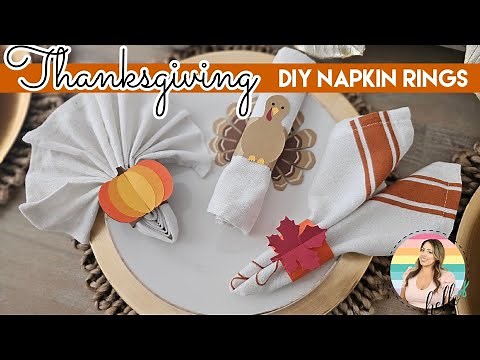 How to Make Paper Napkin Rings for Thanksgiving