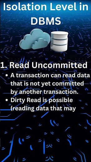 Isolation Levels | DBMS #IsolationLevels #DBMS #DatabaseTransactions #DBMSShorts #EduITLearning