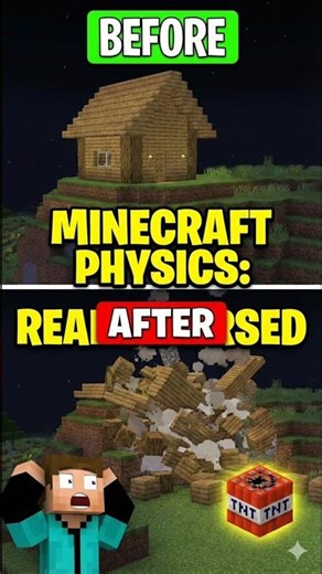 Satisfying Minecraft Physics! #minecraft