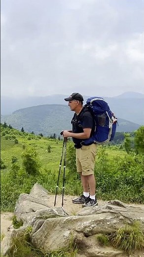 Hiking to the summit of Black Balsam Knob - Blue Ridge Mountains, NC