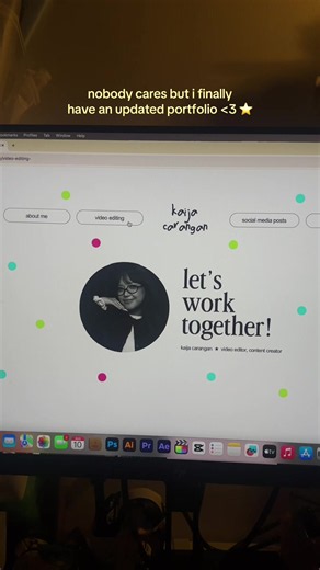 just found out u can make websites with @Canva nd finally made my portfolio HSHAHHA 🤓🤝 #videoeditor #portfolio #portfoliodesign #videoediting