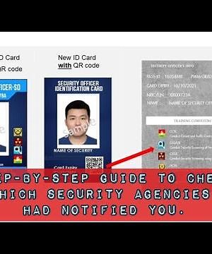 Singapore Security Officer - Step-by-Step Guide To Check Which Security Agencies Had Notified You.