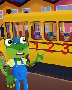 Sammy the School Bus is in town as he picks up the mini-mechanicals from school. | Toddler Fun Learning