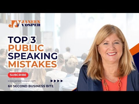 Top 3 Public Speaking Mistakes