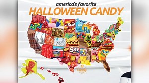 Map shows America's favorite candy by state