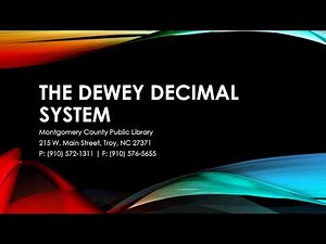 The Dewey Decimal System