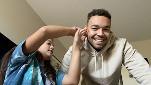 Caleb Corprew on Instagram: "New vlog up on YouTube! I think you can tell who the real star of the family is 💫📹🤘🏽 Link in bio! Like, subscribe, all dat! 📈"