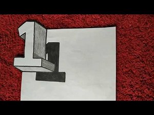 How to Draw Number 1 in 3D