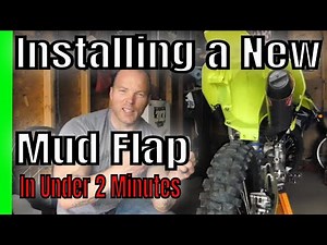 So Fast my Mud Flap Flew Off? How To Install a New Dirt Bike Mud Flap