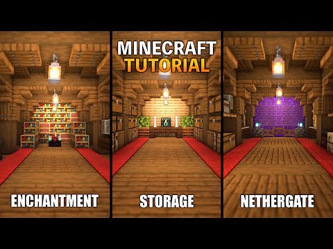 お洒落！3つの部屋にそれぞれの機能を持った地下拠点の作り方【マイクラ建築講座】/How to build an underground base