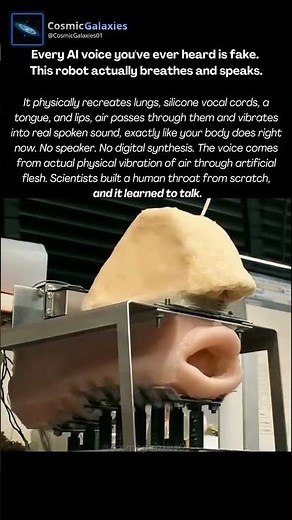 This Robot Doesn't Synthesize Voice — It Physically Breathes and Speaks Like a Human