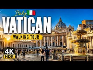 Inside The World’s Smallest Country 🇻🇦 VATICAN 4K HDR Walking Tour