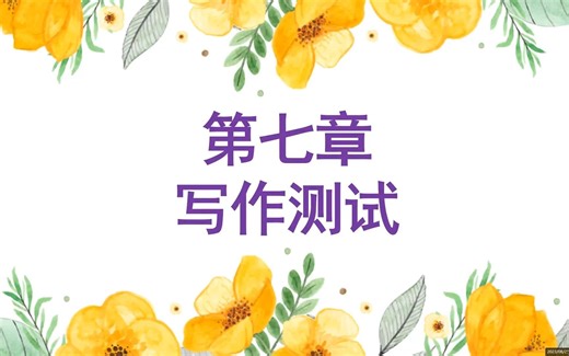 第七章：写作测试