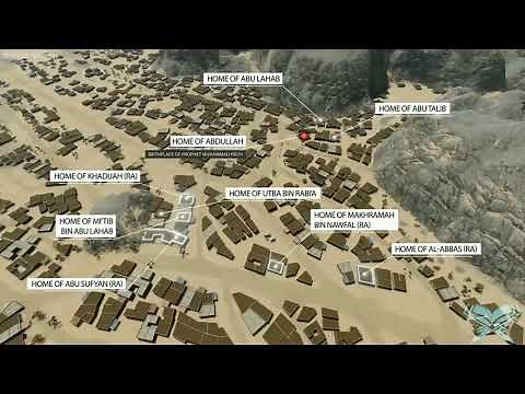 Makkah 1400 years ago | makkah 3D Map during the prophet time Animated video