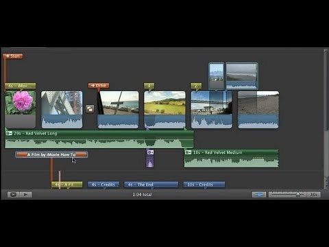 iMovie 11 - Adding Chapter Markers
