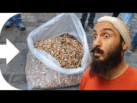 Zigarettenstummel-Sammel-Aktion in Nürnberg