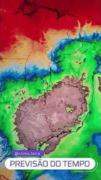 Cold front associated with cyclone advances through southern Brazil #cyclone #coldfront #cold #el...