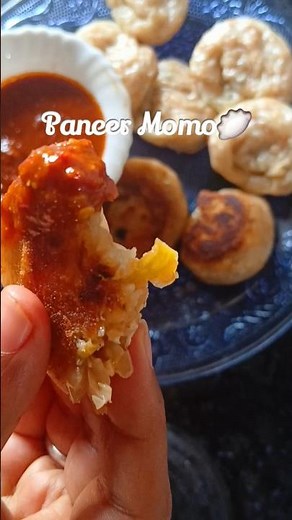 Paneer Momo | पनीर मोमो 🥟 #momorecipe #vegmomorecipe #foodshorts #recipeshorts #nomnomwithaesha