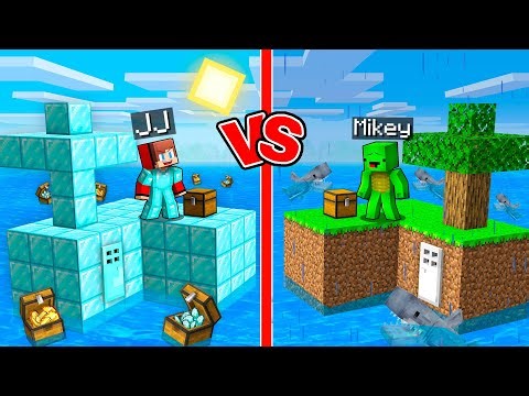 JJ vs Mikey SkyBlock Island in Endless Ocean (Maizen)