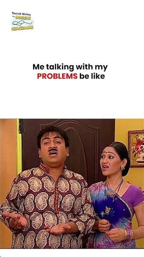 Me talking with my PROBLEMS be like ! #funny #tmkoc #comedy #mumbaiindians #csk #rcb #funny