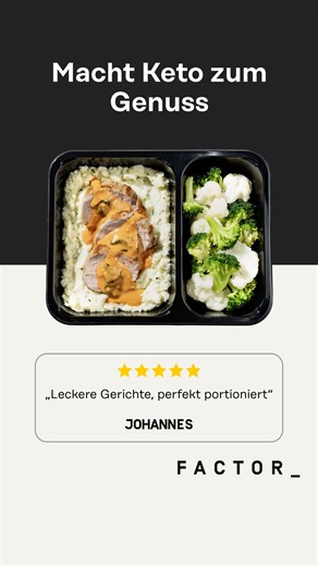 Gerichte für jeden Lebensstil 🧘‍♀️� Kein Planen, kein Kochen – frische Gerichte direkt zu dir nach Hause! ✅ Wähle jede Woche aus 18 Gerichten� ✅ Entwickelt von Ernährungsprofis, zubereitet von Köchen� ✅ In wenigen Minuten fertig 🔥 Sichere dir jetzt 30 % Rabatt auf deine erste Box 20 % auf vier weitere!� 📦 Bestelle noch heute! Verwende den Code: FACTORMEALS | Factor Deutschland