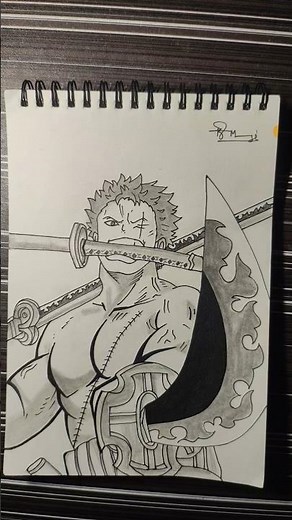 Turning Zoro Into Perfect Anime Art 💚🔥 | #Shorts