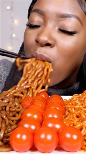 Extreme Slurp ASMR Noodles 🍜 English)#asmr#mukbang#noodles#noodlesasmr#spicynoodles#eatingsounds