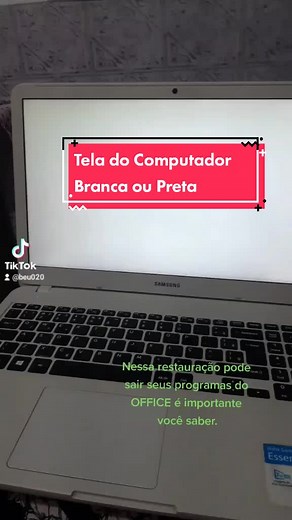 Solução para Tela Branca ou Preta no PC