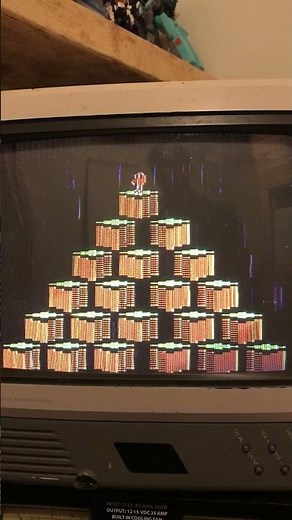 Q-bert Original Atari Gameplay