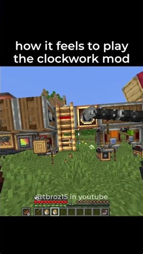 how it feels to play the clockwork mod from minecraft create mod