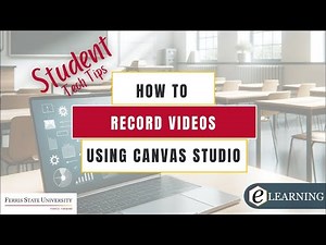 How to Record Videos Using Canvas Studio
