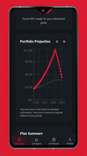 Retirement Planner & AI Compare - Pro Android Mobile App