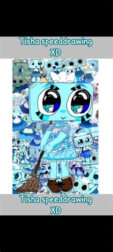 #dandysworld#tisha#speeddrawing DESENHANDO A TISHA XD ; vcs querem q eu faça outro toon?