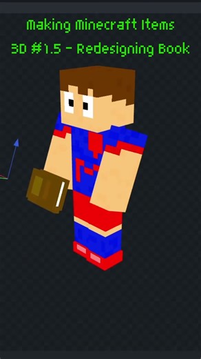 Making #minecraft Items 3D #1.5 Redesigning Book