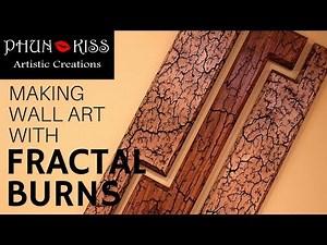 Making a Three Piece Fractal Wood Burned Wall Art Piece