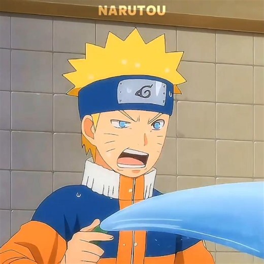 NARUTO USING WATER STYLE 💦 😂 #naruto #boruto