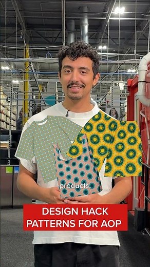 Fastest way to make an AOP pattern #printful #alloverprint #shorts