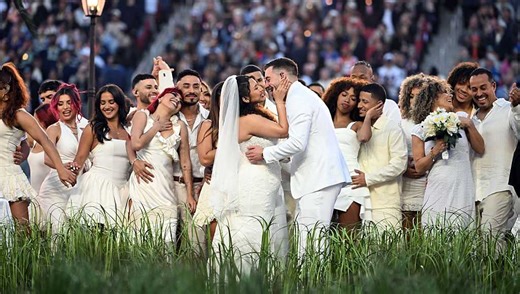 The wedding during Bad Bunny’s halftime show was real