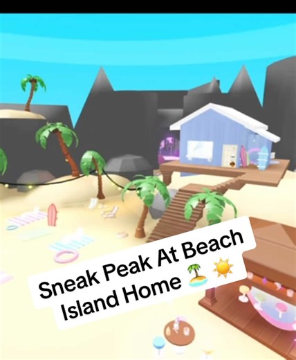 Sneak Peek at Beach Island Home in Adopt Me!