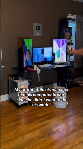 50K views · 279 reactions | My Brother Told His Manager That His Computer Broke, Since He Didn’t Want To His Work.. #reels #brothers #worklife | Erick Claros | Facebook