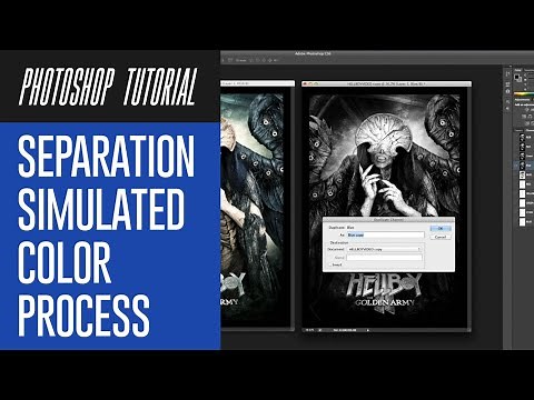 Photoshop Tutorial #4 : How To Separate Color - Simulated Color Process ( English Subtitles )