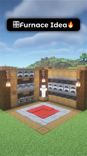 Simple Aesthetic Furnace Room Design Idea In Minecraft! 🔥✨