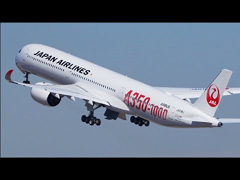 JAL Airbus A350-1000 JA01WJ Takeoff from Tokyo Haneda 34R | HND/RJTT | Japan Airlines | A35K