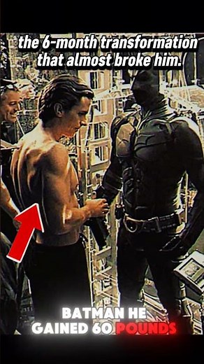 CHRISTIAN BALE’S INSANE BATMAN TRANSFORMATION 😱 From 121 LBS to Batman