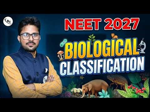 NEET Biology 2026 | Biological Classification | NEET 2027