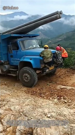"Overloaded Truck Conquers Muddy Mountain Road! | Extreme Rural Transport"