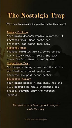 The Nostalgia Trap: Why the Past Always Feels Better Than Today (Psychology Explained)